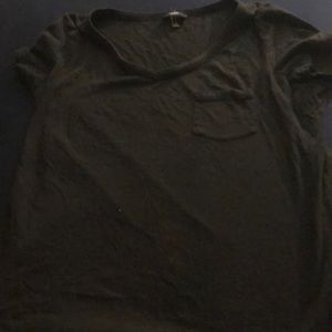Talbots Black Pocket Tee